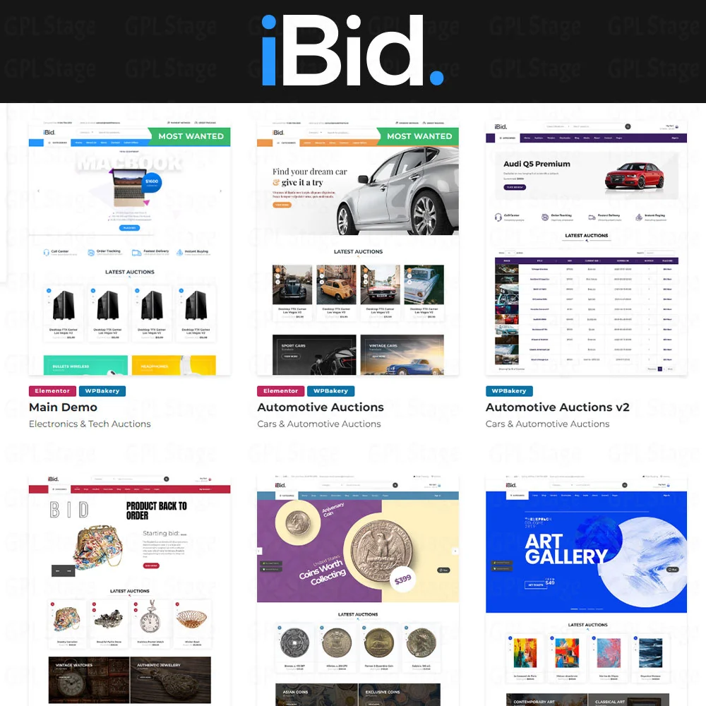 iBid – Multi Vendor Auctions WooCommerce Theme Edeson Digital Store